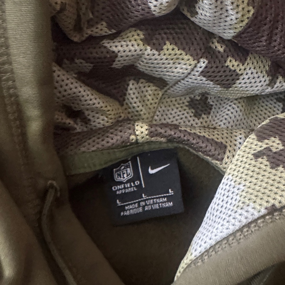 NFL Philadelphia Eagles Military Green Hoodie - Picture 2 of 4